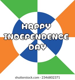 happy independence day 15th august template for card design background 
