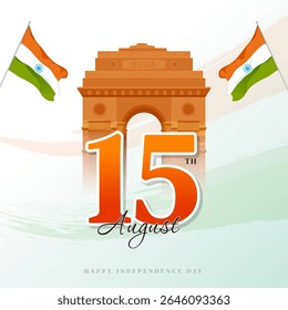 Happy Independence Day 15th August Poster Design social media Template