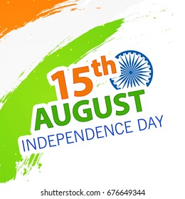 Happy Independence Day, 15th August design background.