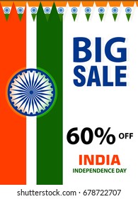 Happy Independence Day, 15th August design background.