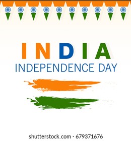 Happy Independence Day, 15th August design background.