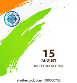 Happy Independence Day, 15th August design background.