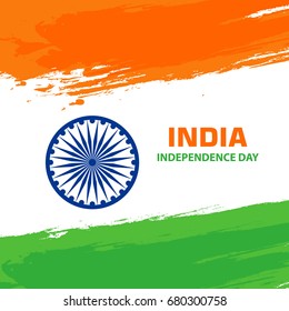 Happy Independence Day, 15th August design background.