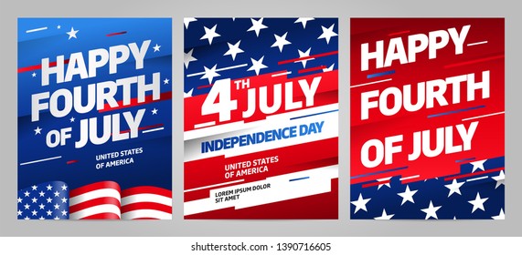 Happy independence day 4 th july, United states of america day. Layout design template for independence day.