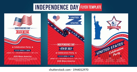 Happy independence day 4 th july, United states of america day. United states of america independence day. 4th july Happy independence day flyer design template. USA symbol, fourth of july Independenc