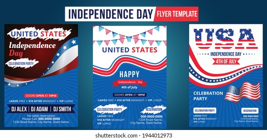 Happy independence day 4 th july, United states of america day. United states of america independence day. 4th july Happy independence day flyer design template. USA symbol, fourth of july Independenc