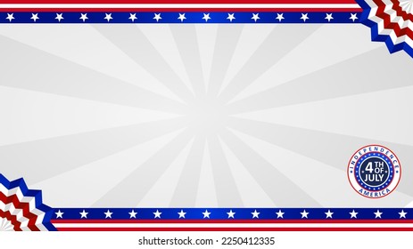 happy independence day 4 th of july background wallpaper badge web banner with copy space area text space