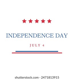  Happy independence day 4 Th July, United states of America day. Social media post Layout design template for independence day social media. 