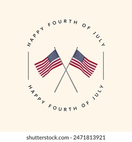  Happy independence day 4 Th July, United states of America day. Social media post Layout design template for independence day social media. 