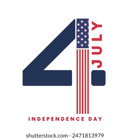  Happy independence day 4 Th July, United states of America day. Social media post Layout design template for independence day social media. 