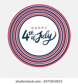  Happy independence day 4 Th July, United states of America day. Social media post Layout design template for independence day social media. 