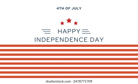 Happy independence day 4 Th July, United states of America day. Social media post Layout design template for independence day social media. 