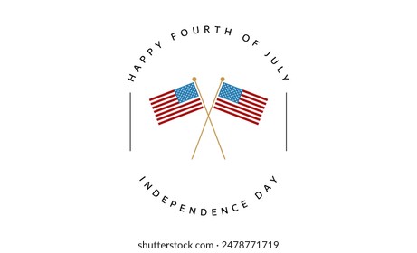 Happy independence day 4 Th July, United states of America day. Social media post Layout design template for independence day social media. 