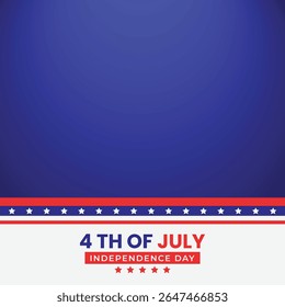 Froher Unabhängigkeitstag 4. Juli, Vereinigte Staaten von Amerika Tag. Vektorgrafik
