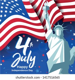 Happy Independence day : 4th of July for America