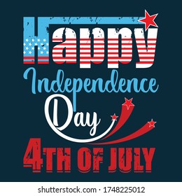 happy independence day 4th of july vector tamplate