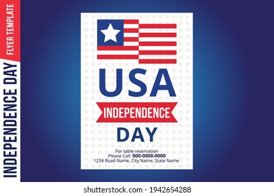 Happy independence day 4th July, United states of America day. United states of America independence day. 4th July Happy independence day flyer design template. USA symbol, fourth of July Independence