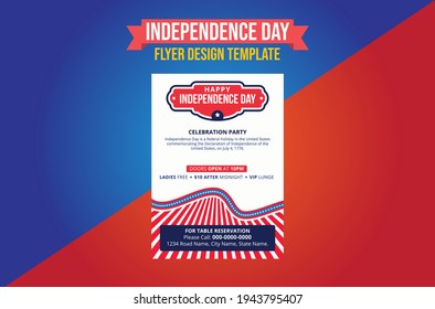 Happy independence day 4th july, United states of america day. United states of america independence day. 4th july Happy independence day flyer design template. USA symbol, fourth of july Independence