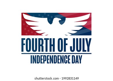 Happy Independence Day. 4th of July. Holiday concept. Template for background, banner, card, poster with text inscription. Vector EPS10 illustration