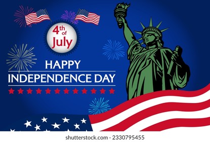 HAPPY INDEPENDENCE DAY 4TH JULY AMERICAN HOLIDAY 