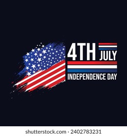 Happy independence day 4th of july usa flag