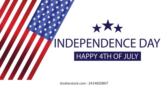 Happy Independence Day 4th Of July Usa Text Design