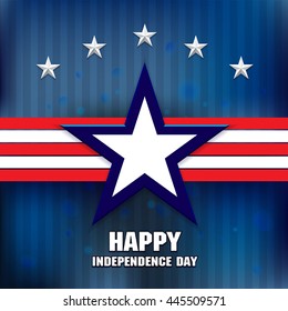 happy independence day abstract background with star