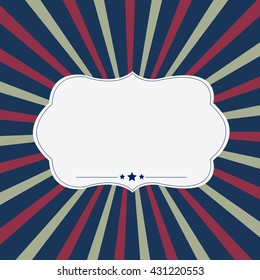 Happy independence day of America, beautiful illustration or greeting card for fourth of July.