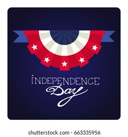 Happy Independence day of America card vector. 4th of July. Vector illustration.