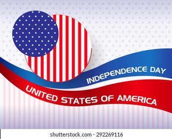 Happy Independence day of America vector illustration.