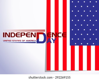 Happy Independence day of America vector illustration.