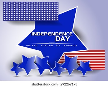 Happy Independence day of America vector illustration.