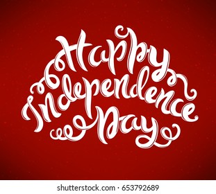 Happy Independence Day of America. Vector illustration.