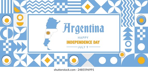 happy independence day Argentina illustration of poster, banner , template design