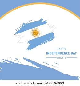 happy independence day Argentina illustration of poster, banner , template design