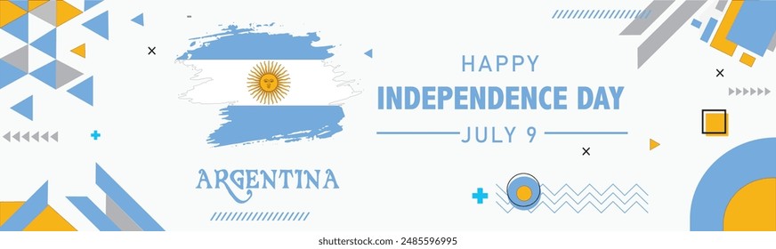 happy independence day Argentina illustration of poster, banner , template design