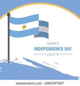 happy independence day Argentina illustration of poster, banner , template design