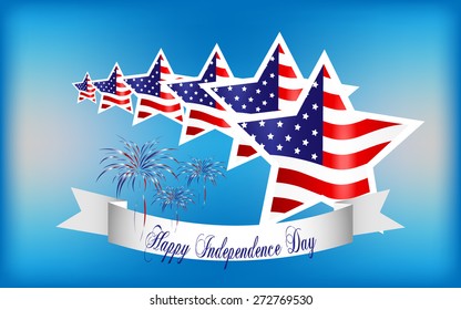 Happy Independence Day background, 4th of July