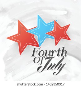 Happy independence day background. National American holiday illustration. fourth of July vector greeting card.