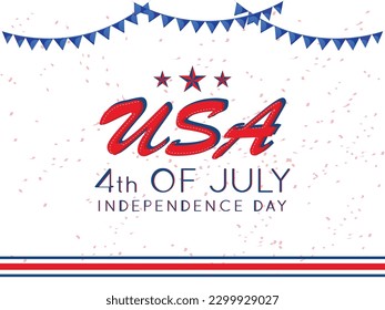 Happy independence day background. National American holiday illustration. fourth of July vector greeting card,banner.