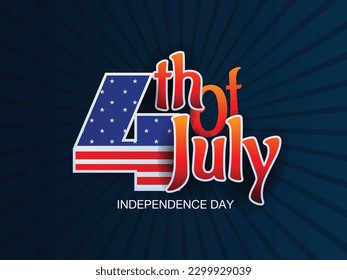 Happy independence day background. National American holiday illustration. fourth of July vector greeting card,banner.