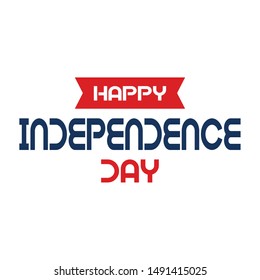 happy independence day background with some special object, vector illustration design
