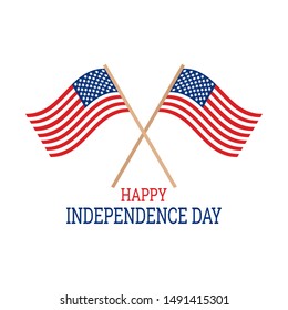 happy independence day background with some special object, vector illustration design
