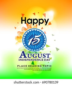 happy independence day background vector illustration 