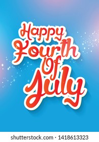 Happy independence day background.National American  holiday illustration. fourth of July vector greeting card,