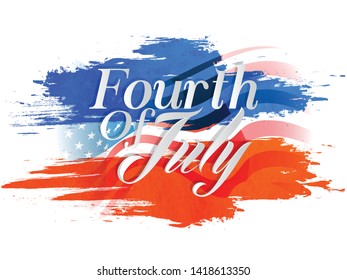 Happy independence day background.National American  holiday illustration. fourth of July vector greeting card,