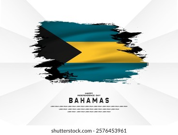 Happy Independence Day Bahamas, Bahamas flag