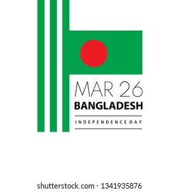 Happy Independence Day Bangladesh March 26th Concept Vector Illustration Use For Greeting Card, Wallpaper, Background, Banner, Poster And Landing Page Website