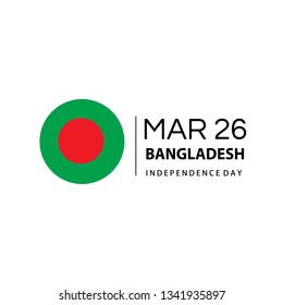 Happy Independence Day Bangladesh March 26th Concept Vector Illustration Use For Greeting Card, Wallpaper, Background, Banner, Poster And Landing Page Website