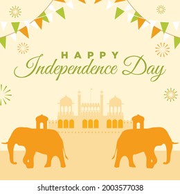 Happy independence day banner design template.